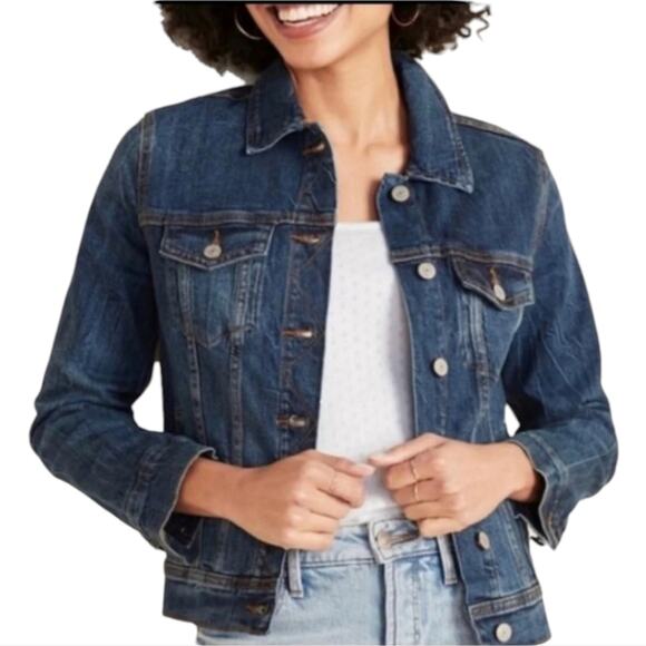 Jones new York Blue Denim Jean Jacket Plus Size 2X 3X New! - Picture 1 of 8